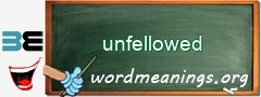 WordMeaning blackboard for unfellowed